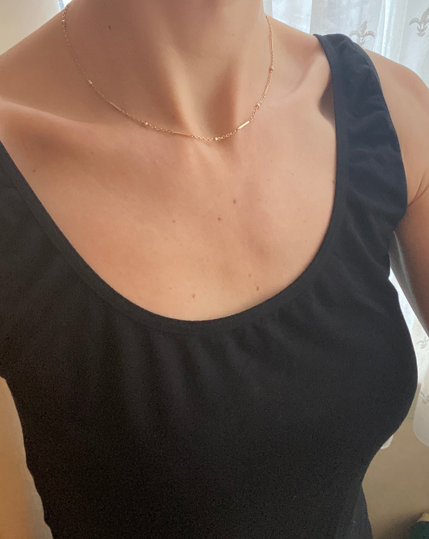 Vintage, 9ct Gold Gold Fancy Link Chain, 16 inches