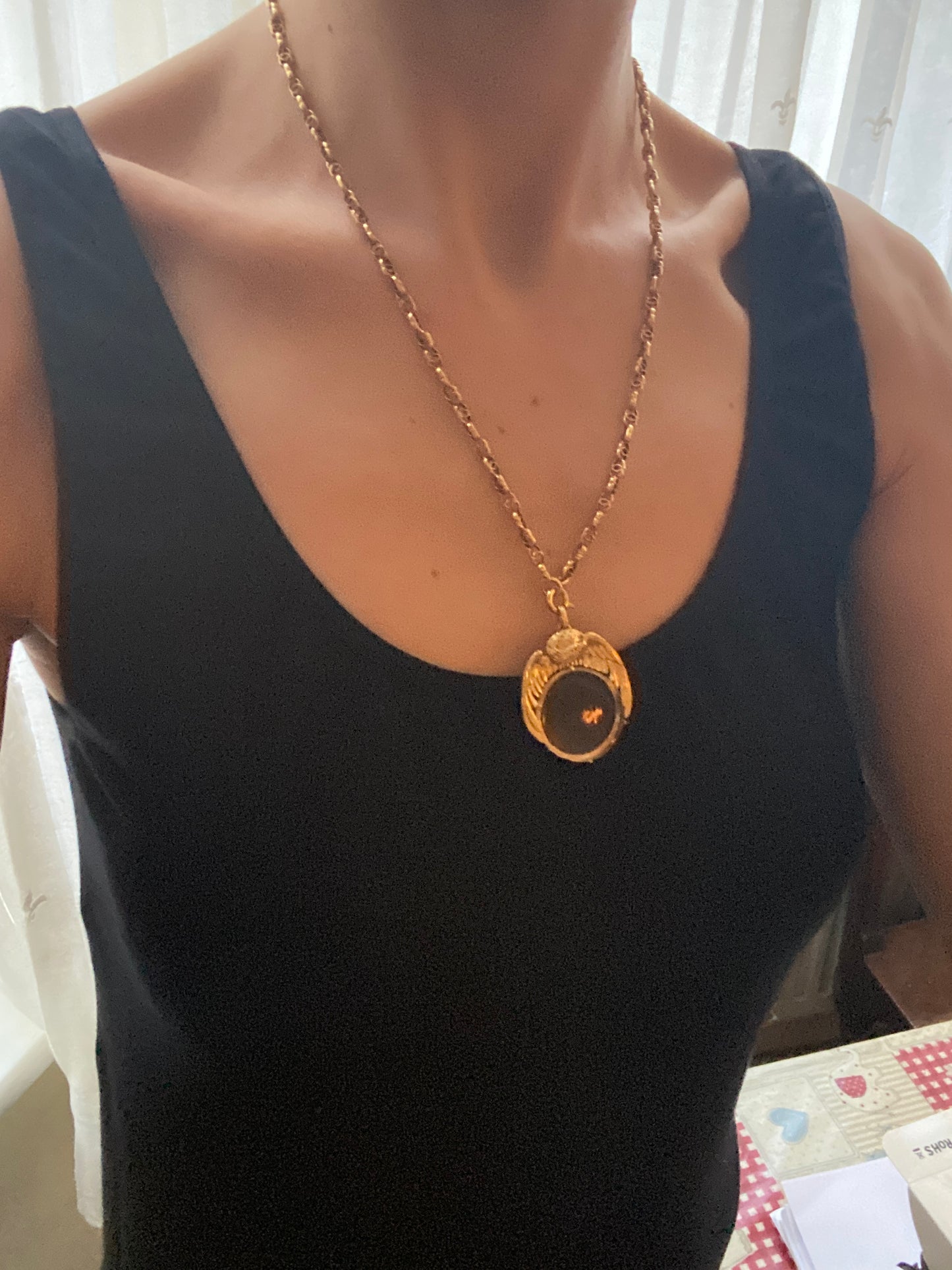 Unique Vintage, Solid, 18ct Gold, Eagle Locket/Pendant