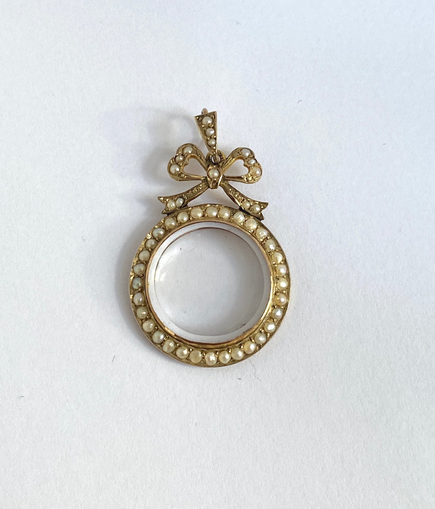 Antique, Victorian 9ct Gold, Seed Pearl Shaker Locket