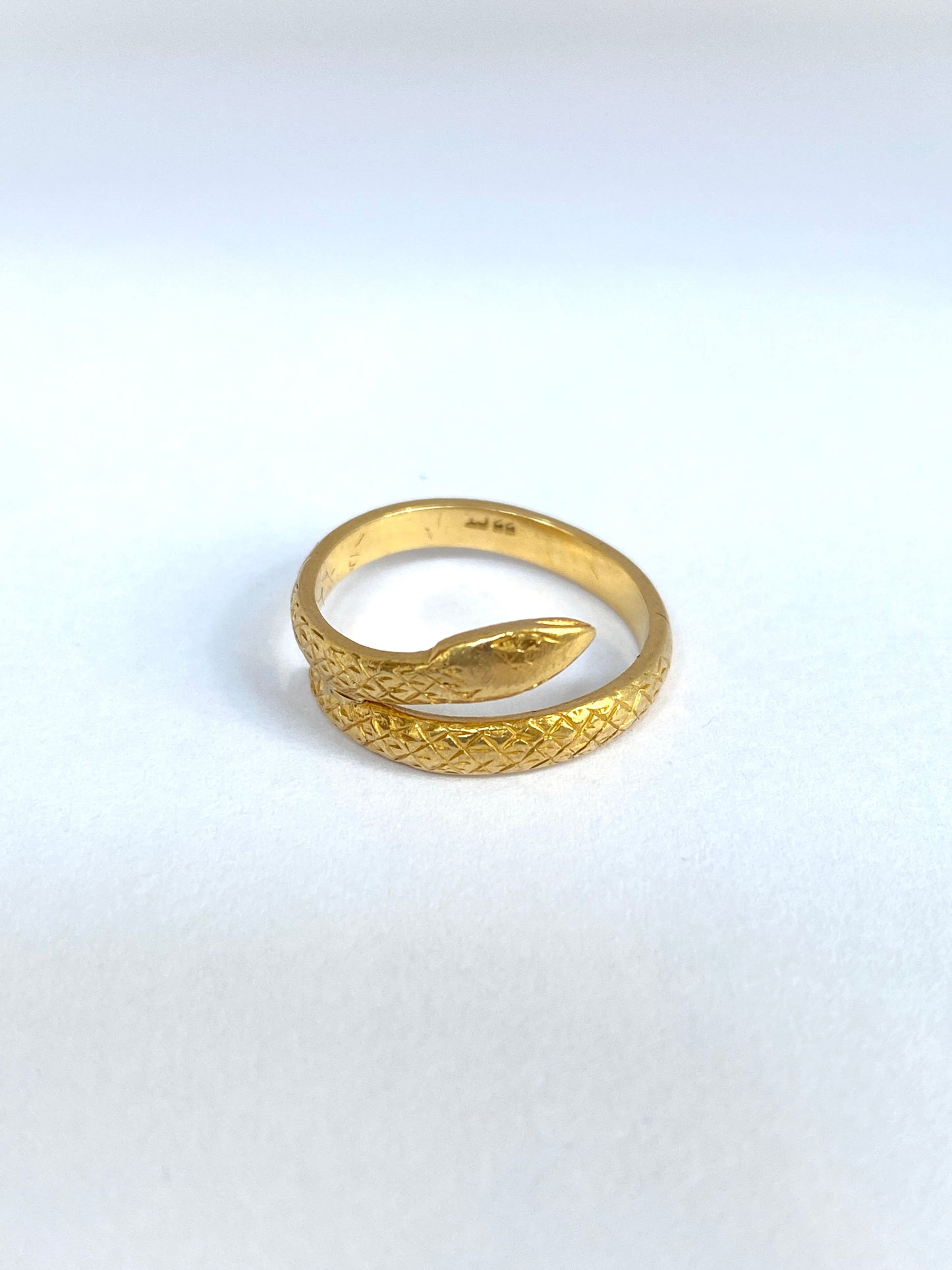 Antique, 22ct Gold Snake Ring