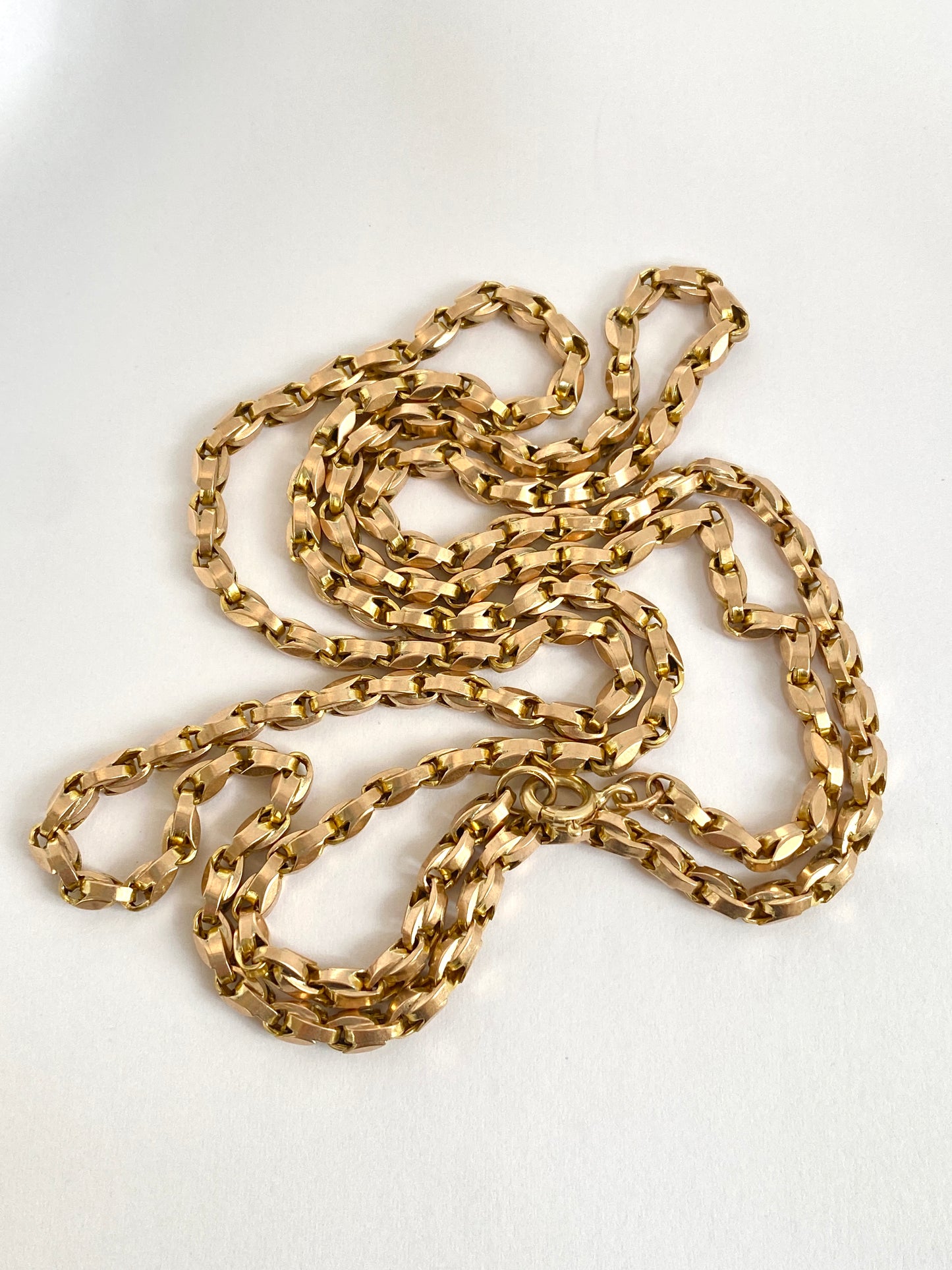 SECOND PAYMENT 9ct Gold, Antique Biker Chain and Paperclip chain