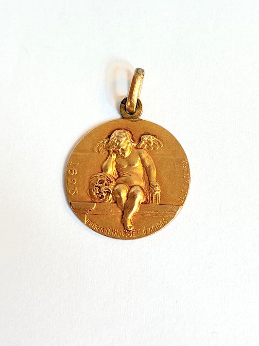 French, FIXE, Weeping Angel of Amiens Pendant / Charm