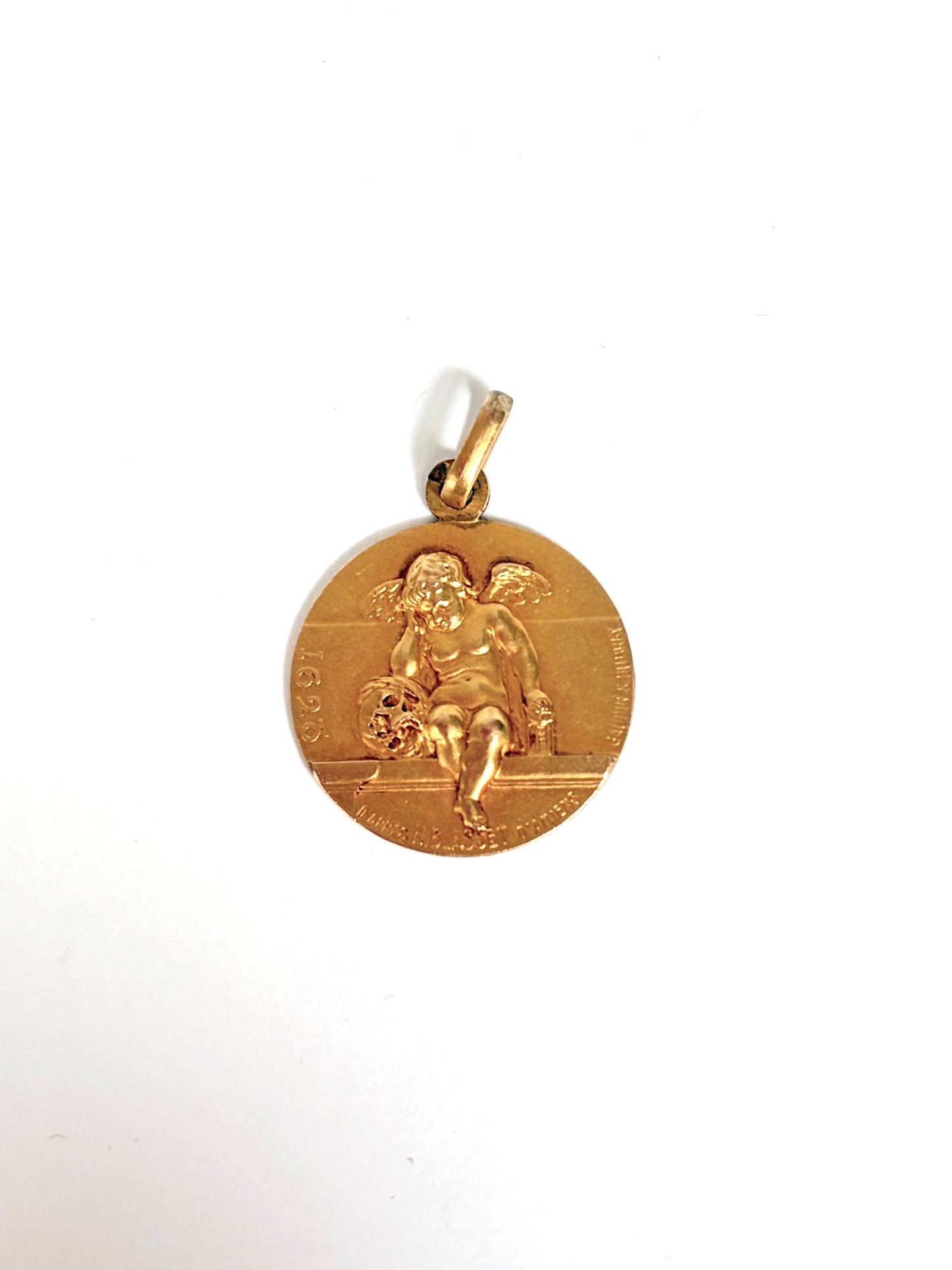 French, FIXE, Weeping Angel of Amiens Pendant / Charm