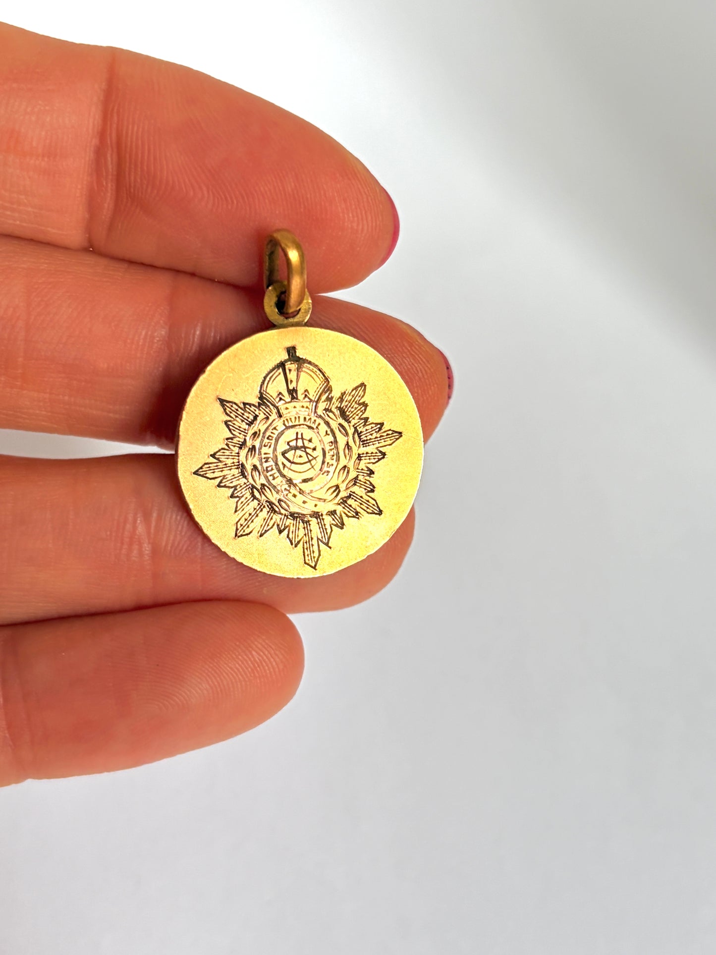 French, FIXE, Weeping Angel of Amiens Pendant / Charm