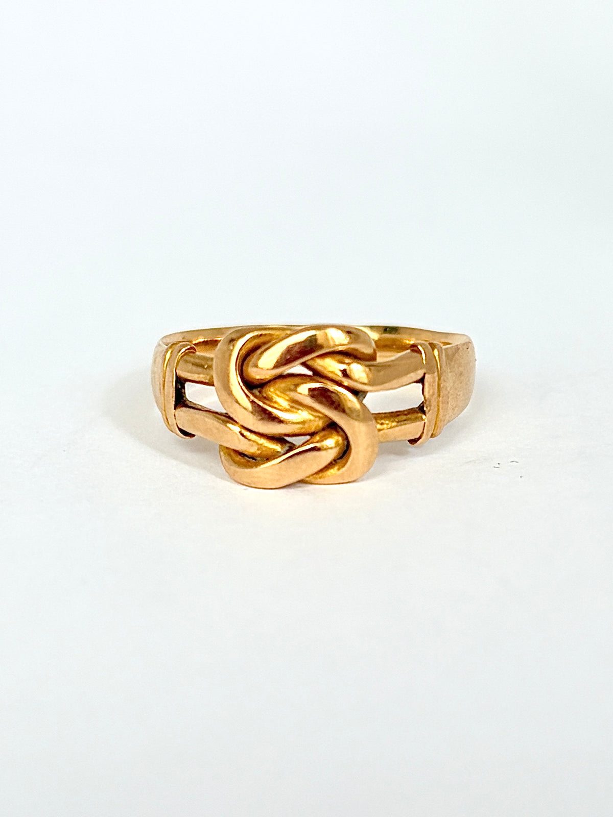 Antique, 18ct Gold Lovers Knot Ring, 4.13g