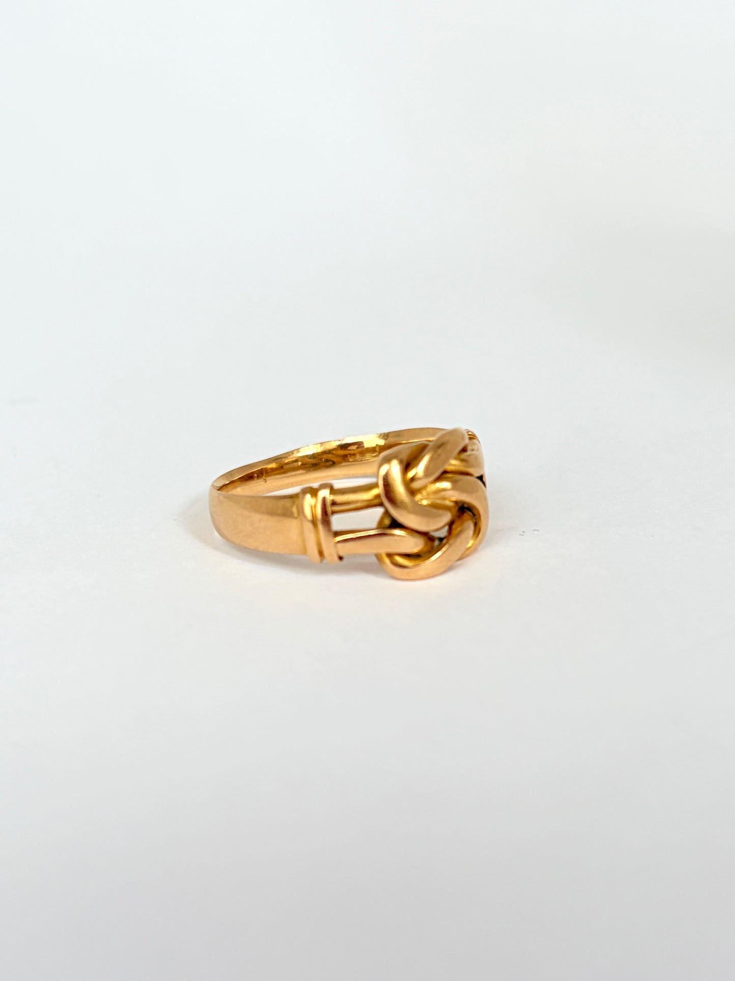 Antique, 18ct Gold Lovers Knot Ring, 4.13g