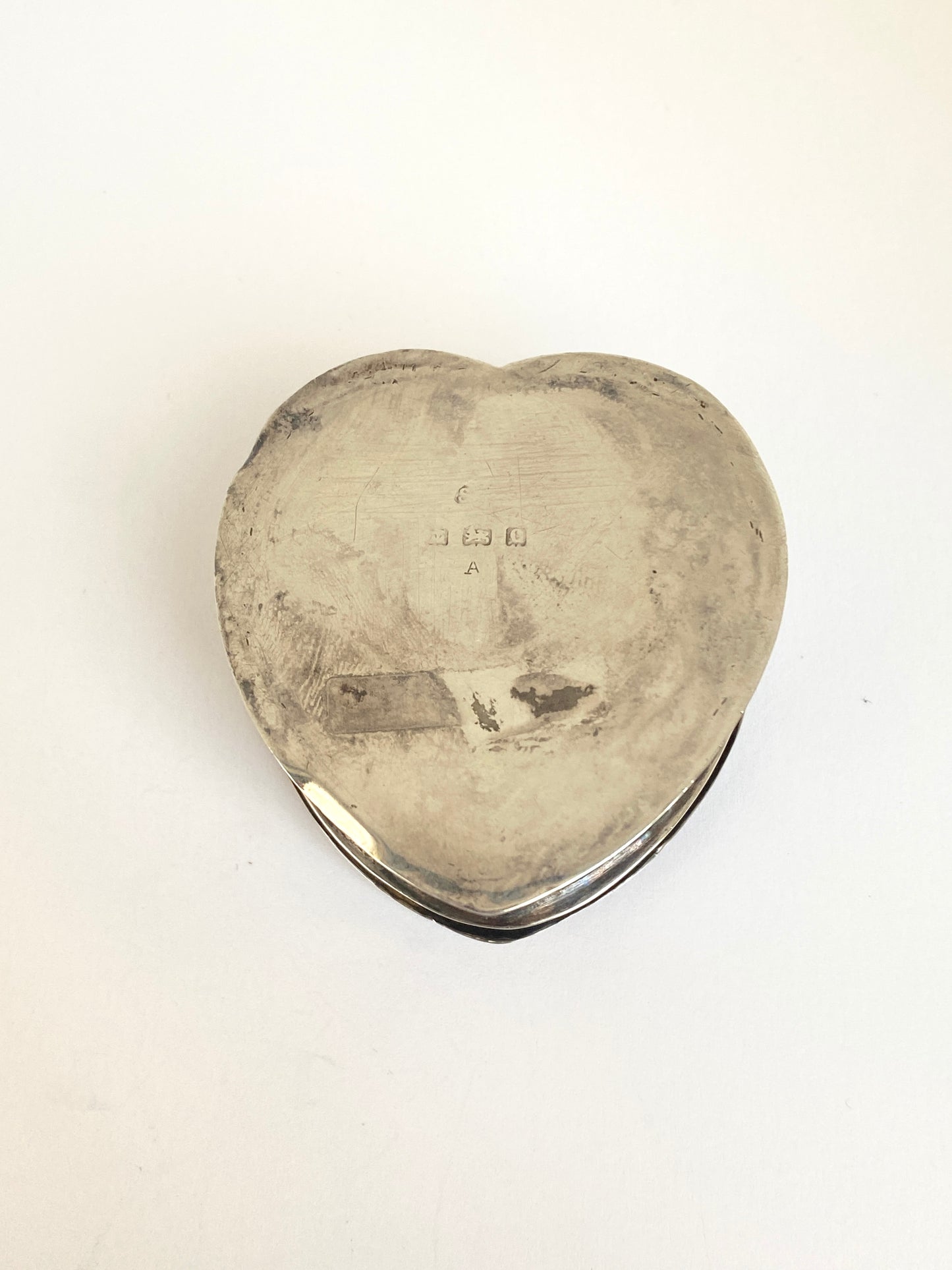 Antique, Sterling Silver, Jewellery / Trinket Box witih Cherubs, Hallmarked Birmingham, 1917