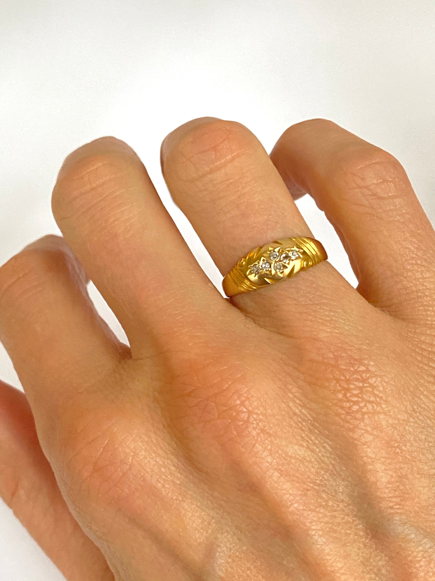 Victorian Diamond Cluster Ring