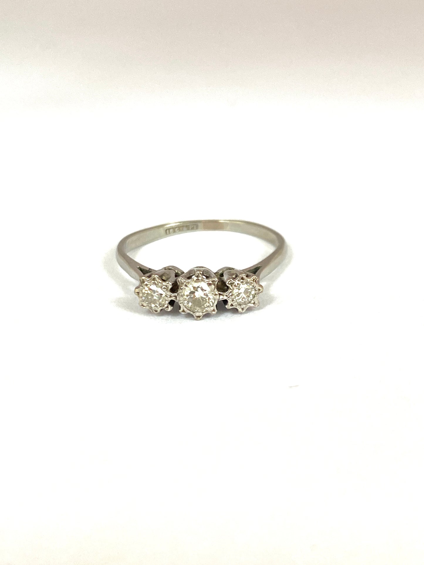 Art Deco, 18ct Gold, Platinum Diamond Trilogy Ring (1920s)