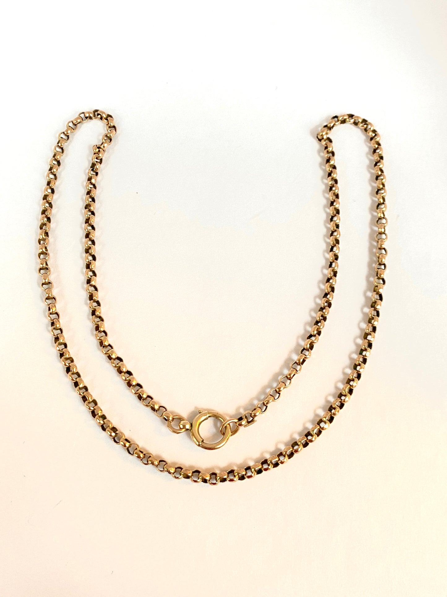 Vintage, 9ct Gold, 19in Belcher Chain (8.75g)