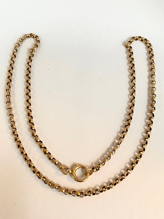 Vintage, 9ct Gold, 19in Belcher Chain (8.75g)